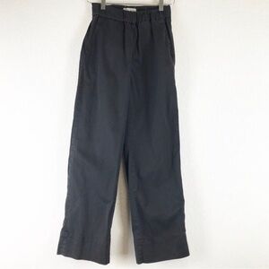 Everlane The Easy Pant Organic Cotton Pull-On Twill Pockets Straight Leg Size 2